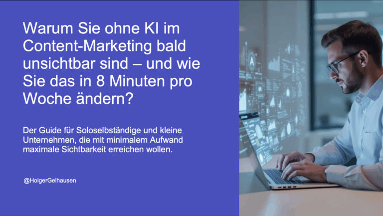 #215 Warum Sie ohne KI im Content-Marketing bald unsichtbar sind