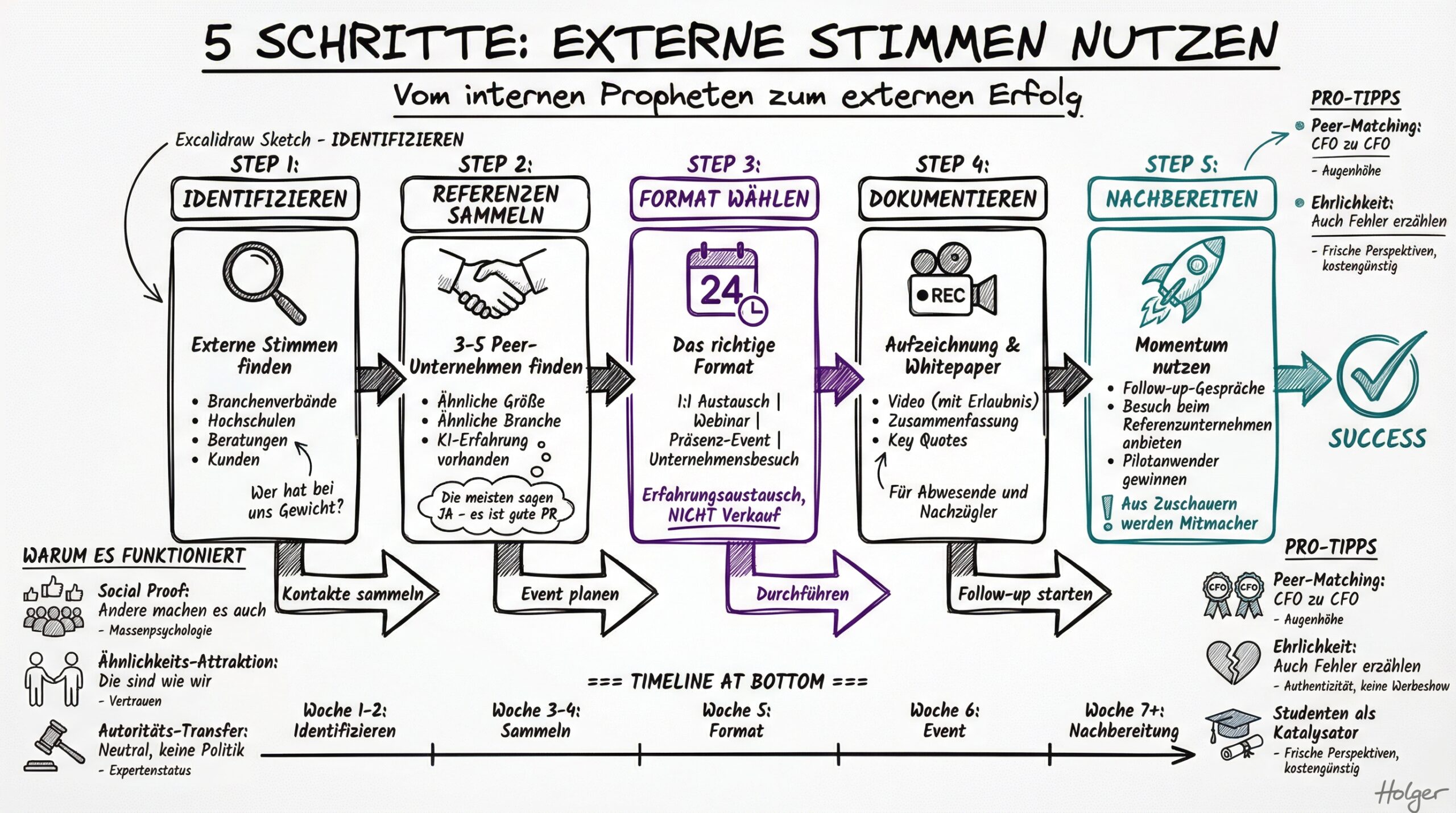 5 Schritte: Externe Stimmen nutzen