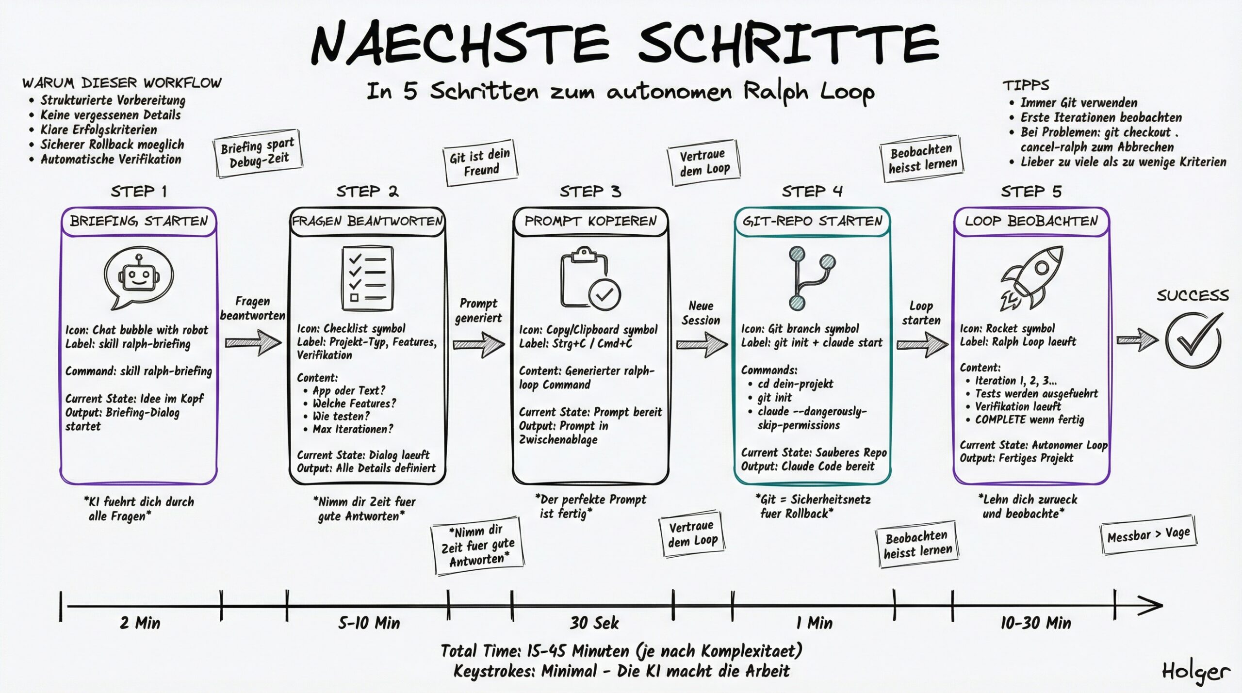 Nächste Schritte Workflow